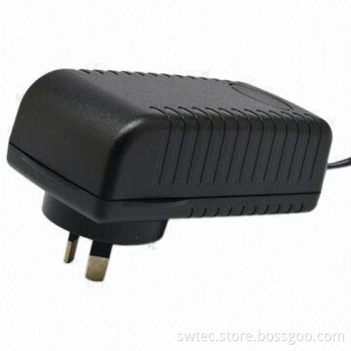 External 42W Australia Plug-in Switching Power Supply, 100-240V AC, 50/60Hz/Erp/CEC Level V/MEPS IV
